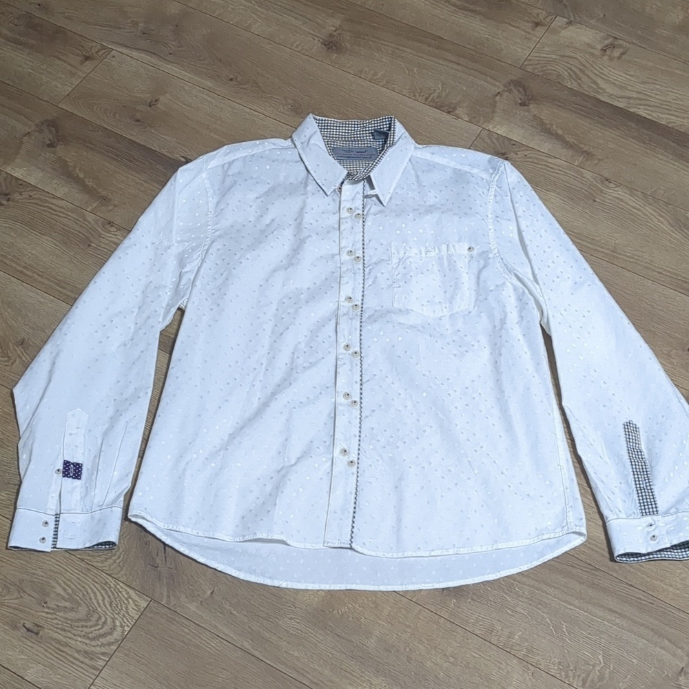 John Lennon & McCartney Shirt I'll Cry Instead Men XL White Button